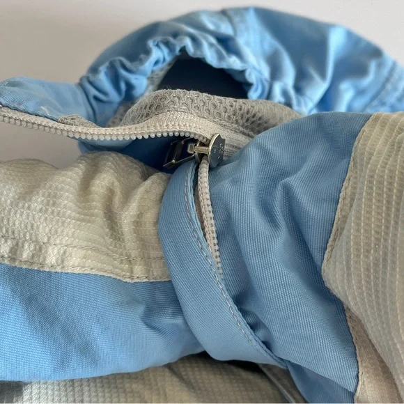 Obermeyer girls one piece snow ski suit 6 turbo board blue zip hood winter blue - Picture 12 of 16